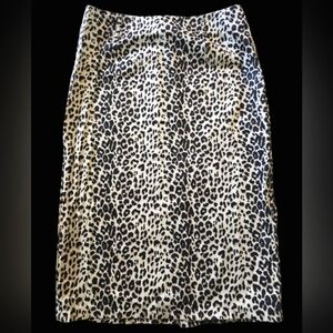 Leopard Print Pencil Skirt